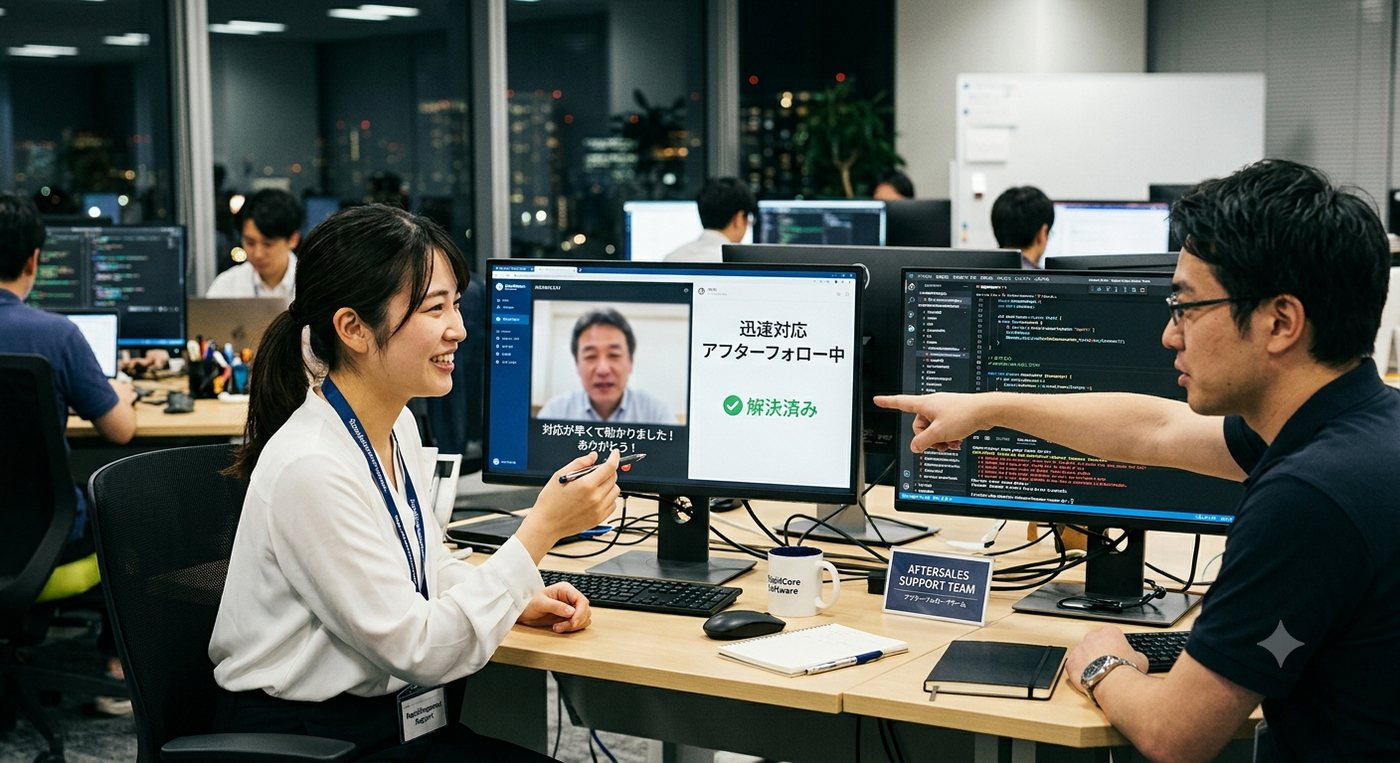現場に何度もお伺いし、社員さんの話をよく聞きながら開発します